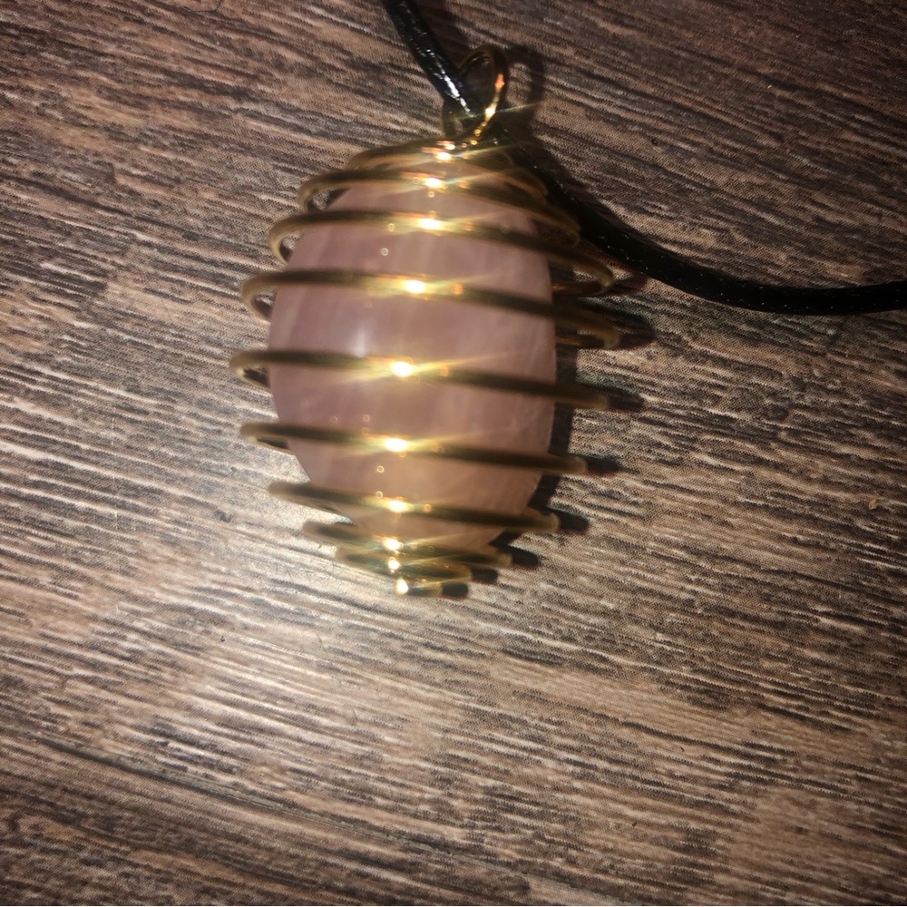 Rose Quartz Crystal Pendant